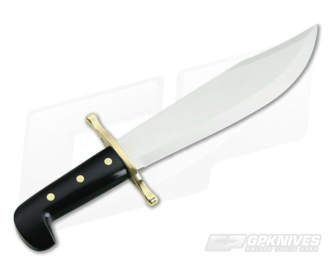 Case Hunter Bowie Black Delrin Handle Leather Sheath 00286 5 Case Hunter Bowie Black Delrin Handle Leather Sheath 00286 - Image 3