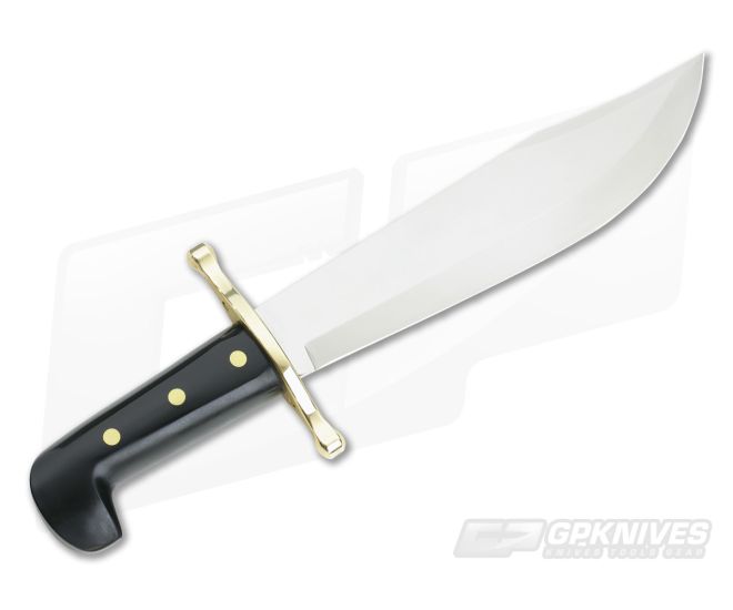 Case Hunter Bowie Black Delrin Handle Etched Blade Leather Sheath 00311 4 Case Hunter Bowie Black Delrin Handle Etched Blade Leather Sheath 00311 - Image 3