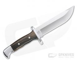 Buck Pro Frontiersman Limited Crelicam Genuine Ebony Straight Back Bowie 0124BRSLE -us- Bowie Knives Sales 2022 0124brsle 3