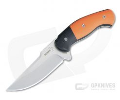 Boker Plus Micro Alligator 440C Orange & Black G10 Fixed Blade Hunting Knife 02BO043