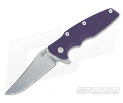 Hinderer Knives Eklipse Gen 2 Flipper Purple G10 Bowie