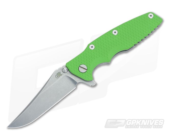 Hinderer Knives Eklipse Gen 2 Flipper Green G10 Bowie 3 Hinderer Knives Eklipse Gen 2 Flipper Green G10 Bowie