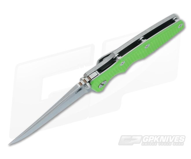 Hinderer Knives Eklipse Gen 2 Flipper Green G10 Bowie 5 Hinderer Knives Eklipse Gen 2 Flipper Green G10 Bowie - Image 3