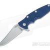 Hinderer Knives Eklipse Gen 2 Flipper Black Blue Bowie