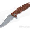 Hinderer Knives Eklipse Gen 2 Flipper Orange Black Working Finish -us- Bowie Knives Sales 2022 0353