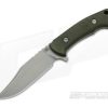 Hinderer Ranch Bowie Stonewashed CPM-3V Green Micarta Fixed Blade 0649 -us- Bowie Knives Sales 2022 0649 1