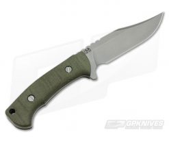 Hinderer Ranch Bowie Stonewashed CPM-3V Green Micarta Fixed Blade 0649 -us- Bowie Knives Sales 2022 0649 3