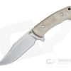 Hinderer Ranch Bowie Stonewashed CPM-3V Natural Micarta Fixed Blade