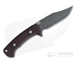 Hinderer Ranch Bowie Battle Black CPM-3V Burgundy Micarta Fixed Blade -us- Bowie Knives Sales 2022 0720 3