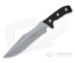 Microtech Arbiter Stonewashed Plain CTS-204P Black G10 Fixed Blade 104-10
