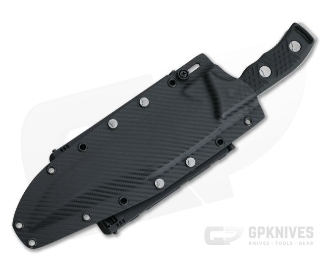 Microtech Arbiter Stonewashed Part Serrated CTS-204P Black G10 Fixed Blade 104-11 4 Microtech Arbiter Stonewashed Part Serrated CTS-204P Black G10 Fixed Blade 104-11 - Image 2
