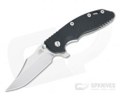 Hinderer XM-18 3.5" Bowie Stonewashed 20CV Black G10 Tri-Way Flipper 1066