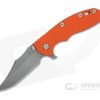 Hinderer XM-18 3.5" Bowie Working Finish 20CV Orange G10 Tri-Way Flipper 1076 -us- Bowie Knives Sales 2022 1076 2
