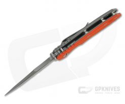 Hinderer XM-18 3.5" Bowie Working Finish 20CV Orange G10 Tri-Way Flipper 1076 -us- Bowie Knives Sales 2022 1076 3