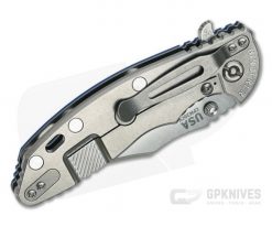 Hinderer XM-18 3.5" Bowie Stonewashed 20CV Blue G10 Tri-Way Flipper 1084 -us- Bowie Knives Sales 2022 1084 2