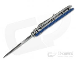 Hinderer XM-18 3.5" Bowie Stonewashed 20CV Blue G10 Tri-Way Flipper 1084 -us- Bowie Knives Sales 2022 1084 3