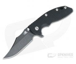 Hinderer XM-18 3.5" Bowie Battle Black 20CV Black G10 Tri-Way Flipper 1123