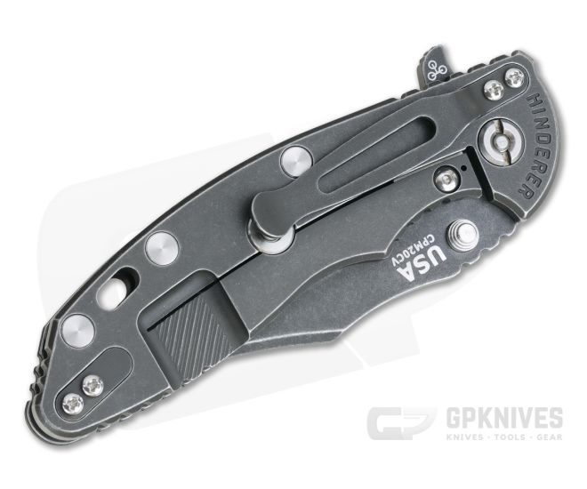 Hinderer XM-18 3.5" Bowie Battle Black 20CV Black G10 Tri-Way Flipper 1123 4 Hinderer XM-18 3.5" Bowie Battle Black 20CV Black G10 Tri-Way Flipper 1123 - Image 2
