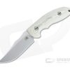 Hinderer Emmett Bowie Stonewashed 20CV OD Green Micarta Fixed Blade 1278