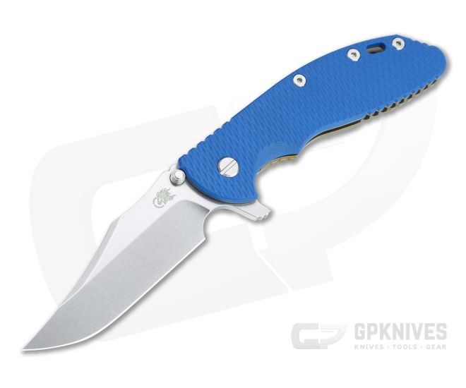 Hinderer XM-24 Bowie 20CV Blue G10 Stonewashed Bronze Tri-Way Pivot Flipper 1314 3 Hinderer XM-24 Bowie 20CV Blue G10 Stonewashed Bronze Tri-Way Pivot Flipper 1314