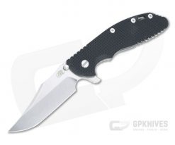 Hinderer XM-24 Bowie 20CV Black G10 Stonewashed Tri-Way Pivot Flipper 1327