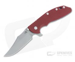 Hinderer XM-24 Bowie 20CV Red G10 Battle Blue Tri-Way Pivot Flipper 1337
