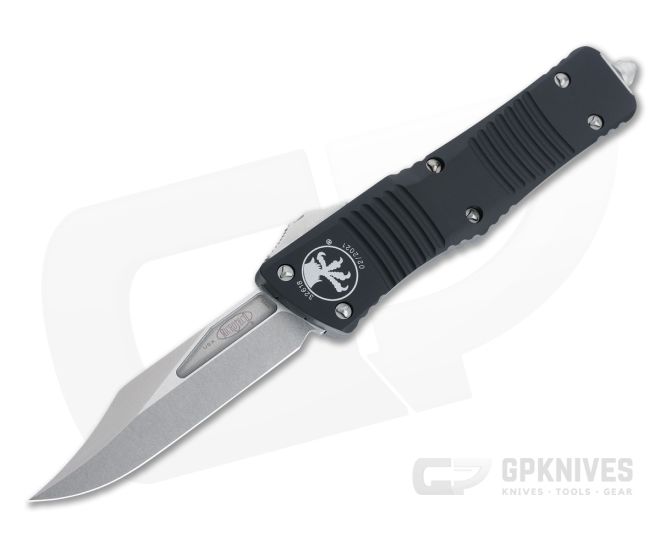 Microtech Combat Troodon Bowie Stonewashed M390 Black OTF Automatic Knife 146-10 3 Microtech Combat Troodon Bowie Stonewashed M390 Black OTF Automatic Knife 146-10