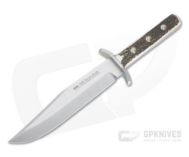 Linder Knives Solingen Classic Bowie Stag Handle Fixed Blade 176420 3 Linder Knives Solingen Classic Bowie Stag Handle Fixed Blade 176420