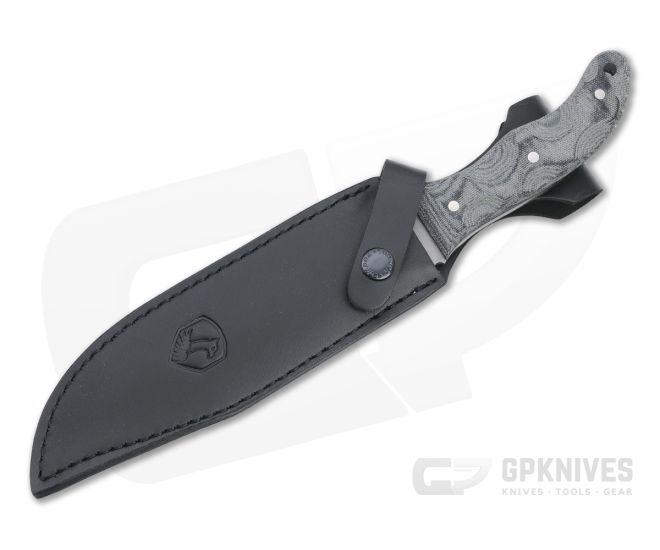 Condor Tool & Knife Belgian Bowie 1075 Black Canvas Micarta Fixed Blade Knife CTK1825-7.5HC 4 Condor Tool & Knife Belgian Bowie 1075 Black Canvas Micarta Fixed Blade Knife CTK1825-7.5HC - Image 2