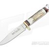 Linder Knives Medium Traveller Bowie Stag Handle 190110