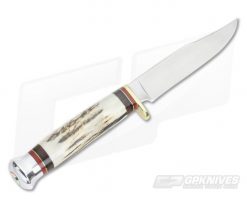 Linder Knives Medium Traveller Bowie Stag Handle 190110 -us- Bowie Knives Sales 2022 190110 3