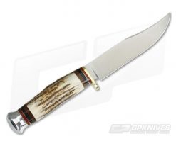 Linder Knives Large Traveller Bowie Stag Handle 190112 -us- Bowie Knives Sales 2022 190112 3