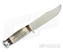 Linder Knives XL Traveller Bowie Stag Handle 190113 7 Linder Knives XL Traveller Bowie Stag Handle 190113 -us- Bowie Knives Sales 2022 190113 3