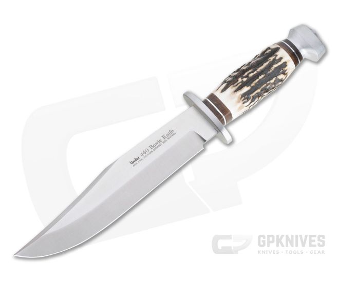 Linder Knives Solingen Original Bowie Stag Handle Fixed Blade 196020 3 Linder Knives Solingen Original Bowie Stag Handle Fixed Blade 196020