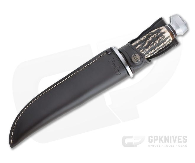 Linder Knives Solingen Original Bowie Stag Handle Fixed Blade 196020 4 Linder Knives Solingen Original Bowie Stag Handle Fixed Blade 196020 - Image 2