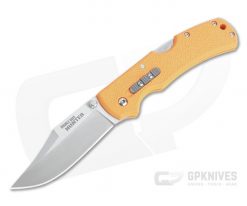 Cold Steel Double Safe Hunter Stainless Clip Point Orange GFN Back Lock Folder 23JB