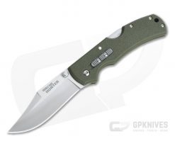 Cold Steel Double Safe Hunter Stainless Clip Point OD Green GFN Back Lock Folder 23JC
