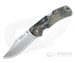 Cold Steel Double Safe Hunter Stainless Clip Point Camo GFN Back Lock Folder 23JE
