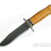 Burr Oak Custom Fighter Bold Twist Damascus Dyed and Stabilized Maple -us- Bowie Knives Sales 2022 3890 1