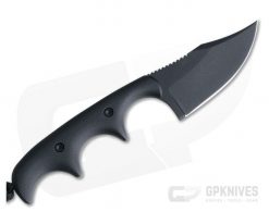 Alan Folts Custom Minimalist Bowie Neck Knife Black Coated CPM-154 Black G10 -us- Bowie Knives Sales 2022 3982 3