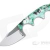 Alan Folts Custom Minimalist Bowie Neck Knife Two-tone CPM-154 Green Custom Acrylic -us- Bowie Knives Sales 2022 3984 1