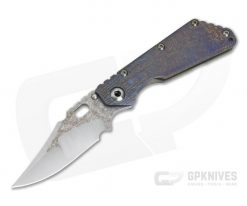 Mick Strider Custom SMF Nightmare Grind Bowie Multi-Color Textured Titanium Frame Lock