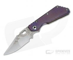 Mick Strider Custom SMF Nightmare Grind Bowie Multi-Color Orange Peel Titanium Frame Lock