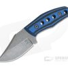 Tom Krein Custom Advocate Clip Point Acid Wash D2 Blue/Black G10 Tactical Fixed Blade 4247 -us- Bowie Knives Sales 2022 4247 1