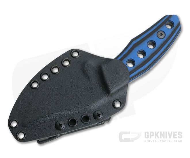 Tom Krein Custom Advocate Clip Point Acid Wash D2 Blue/Black G10 Tactical Fixed Blade 4247 4 Tom Krein Custom Advocate Clip Point Acid Wash D2 Blue/Black G10 Tactical Fixed Blade 4247 - Image 2