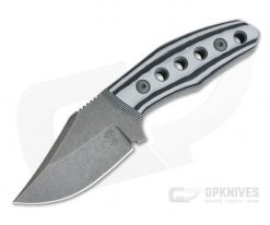 Tom Krein Custom Advocate Clip Point Acid Wash D2 Gray/Black G10 Tactical Fixed Blade 4248