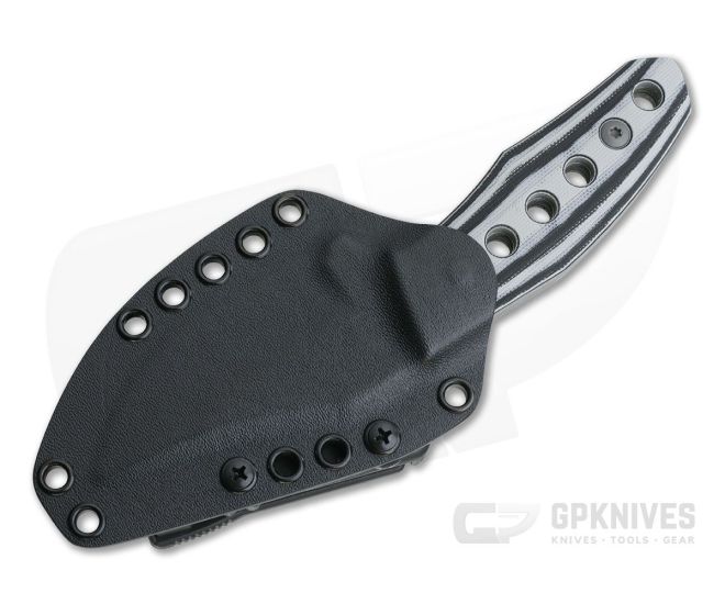 Tom Krein Custom Advocate Clip Point Acid Wash D2 Gray/Black G10 Tactical Fixed Blade 4248 4 Tom Krein Custom Advocate Clip Point Acid Wash D2 Gray/Black G10 Tactical Fixed Blade 4248 - Image 2