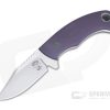 Tom Krein Custom Pocket Bowie Blasted Purple G10 Satin Nitro-V Fixed Blade -us- Bowie Knives Sales 2022 4390 1