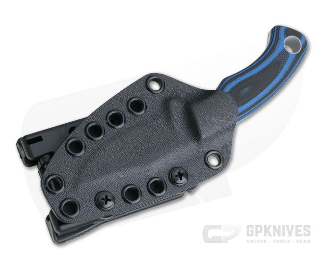 Tom Krein Custom Pocket Bowie Blasted Blue/Black G10 Satin Nitro-V Fixed Blade 4 Tom Krein Custom Pocket Bowie Blasted Blue/Black G10 Satin Nitro-V Fixed Blade - Image 2