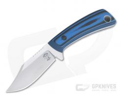 Tom Krein Custom TK-4 Mini-Bowie Blasted Blue/Black G10 Satin Nitro-V Fixed Blade 4400